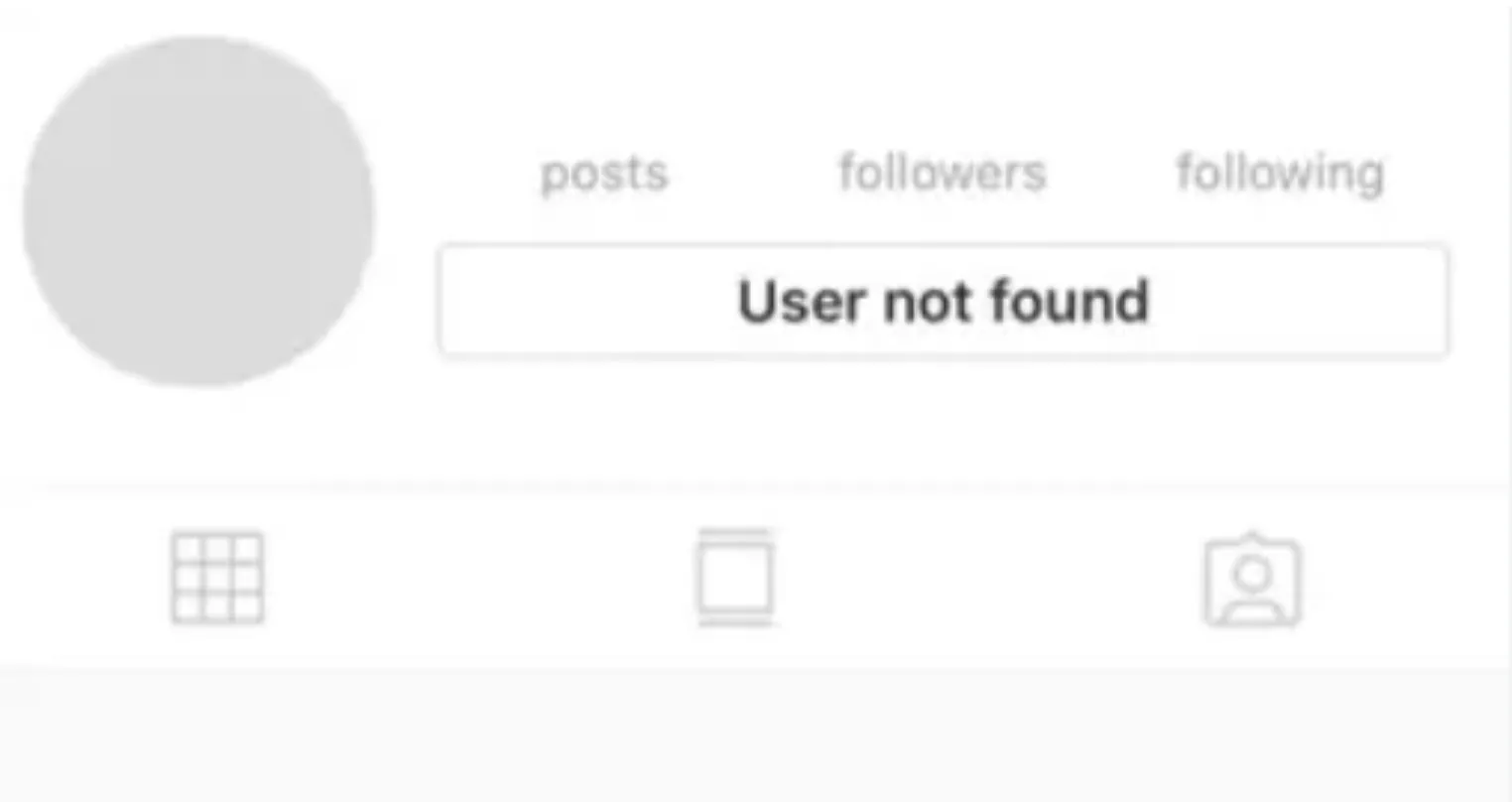 utente non trovato instagram