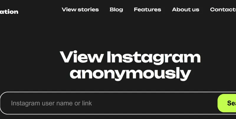 StoryNavigation main page