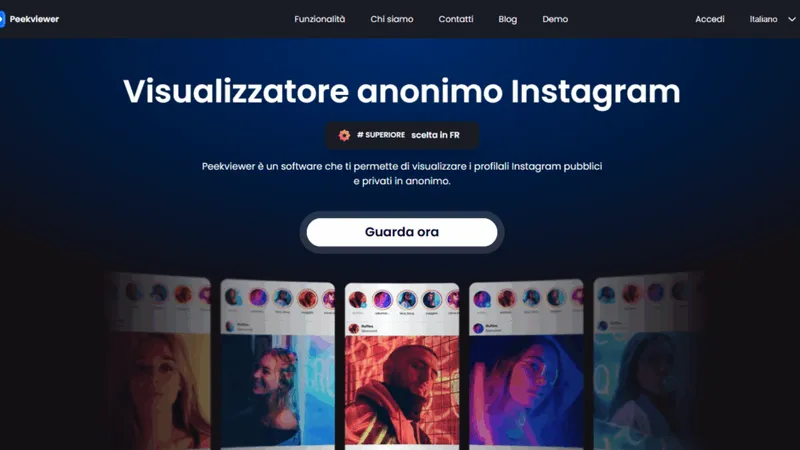visualizzare la storia di Instagram Peekviewer