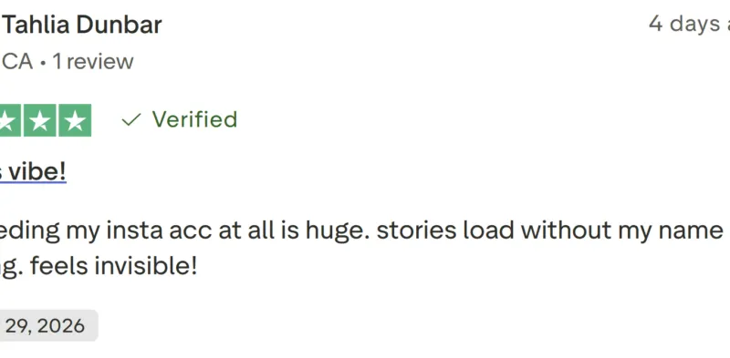 Anonymous Story Viewer: customer reviews on Trustpilot