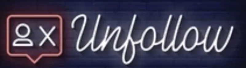 Unfollow sign