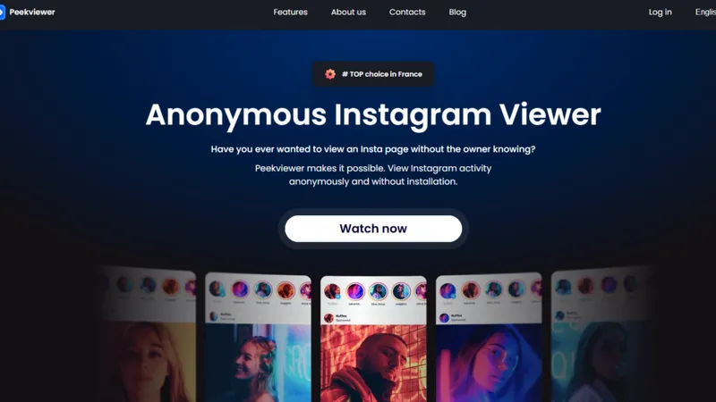 Peekviewer ana sayfası