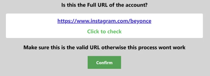 Screenshot showing the steps to use an Instagram viewer 