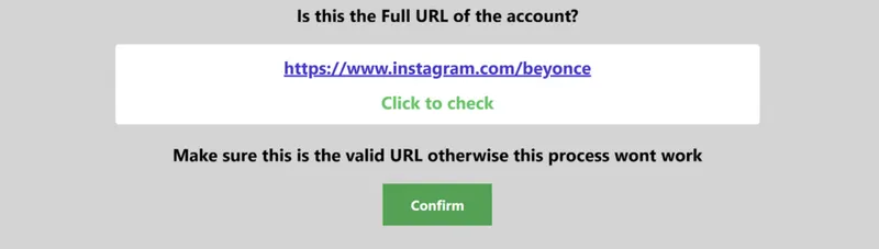 Screenshot showing the steps to use an Instagram viewer Screenshot showing the steps to use an Instagram viewer