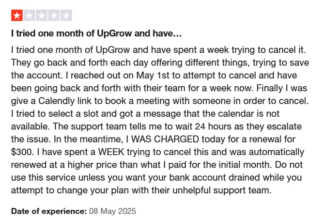upgrow customer review- tria upgrow customer review- tria