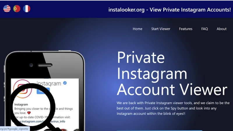 main page instalooker
