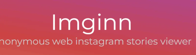 Imginn main page