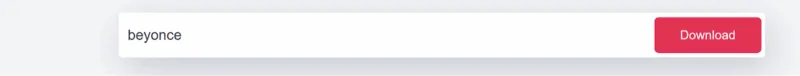Screenshot showing ‘Beyonce’ typed into the Instasaved search bar.