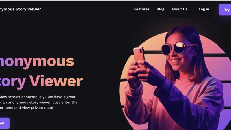Anonymous Story Viewer main page