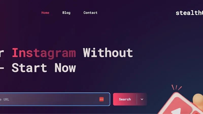 How the stealthGram viewer app works