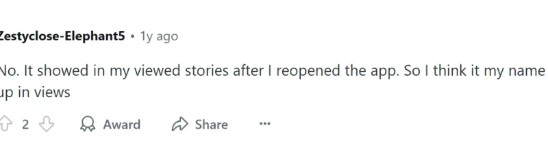 Screenshot showing a review of inSnoop on Reddit.
