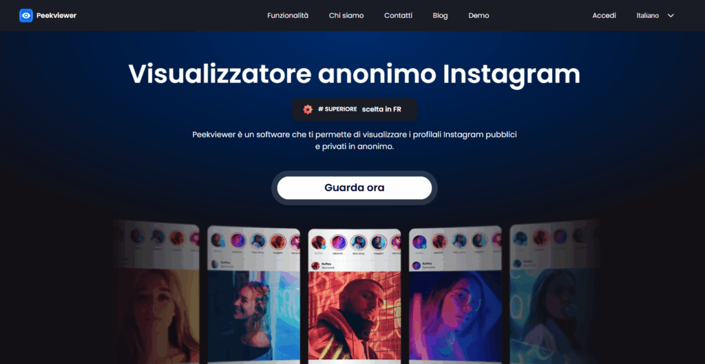 visualizzare la storia di Instagram Peekviewer