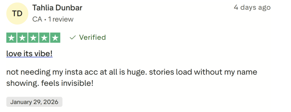 Anonymous Story Viewer: customer reviews on Trustpilot