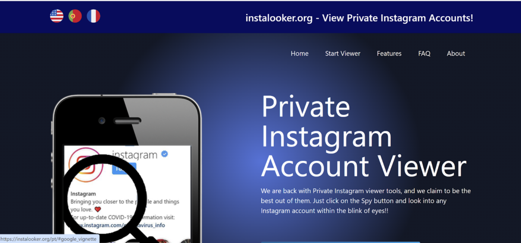 main page instalooker