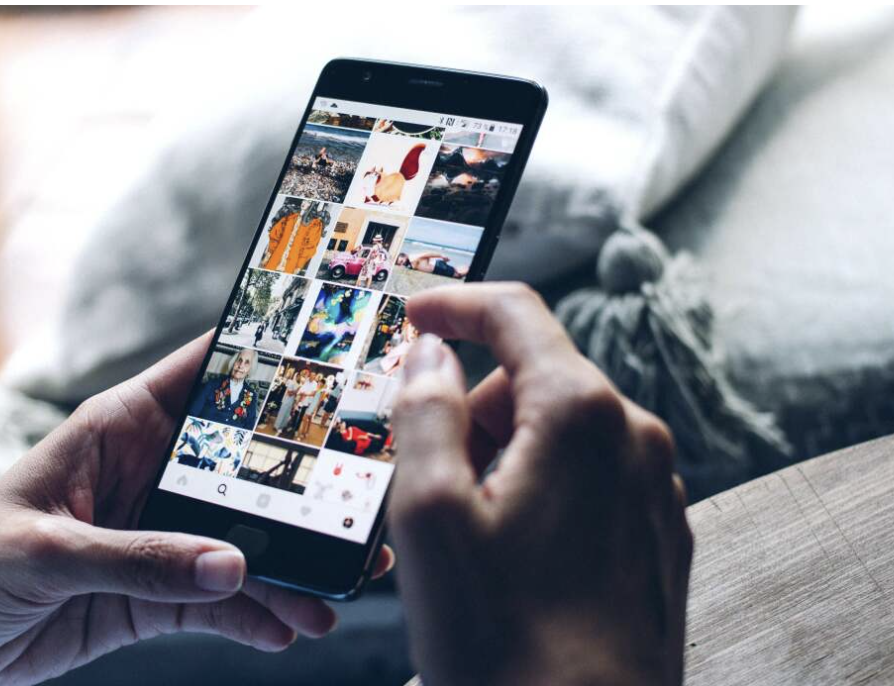 Person viewing Instagram Stories
