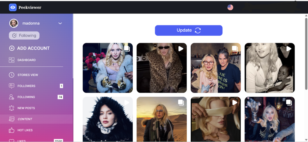 Peekviewer daschboard